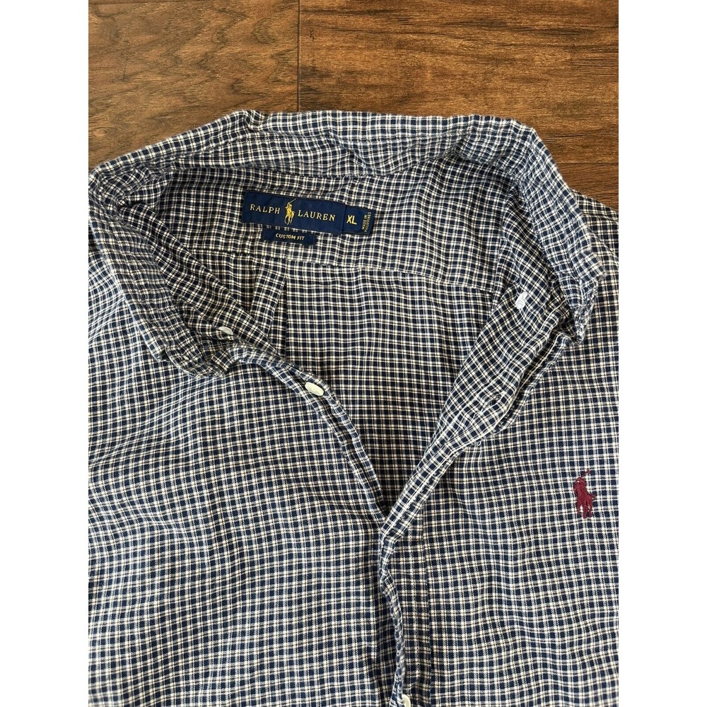 Polo Ralph Lauren Men's Classic Fit‎ Shirt Button Up Extra Large/XL Blue Gingham